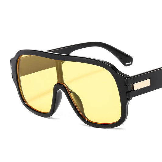 GWTNN OEM Oculos De Sol Women Men One Piece Big Frame UV400 Fashion Oversized Square Sunglasses