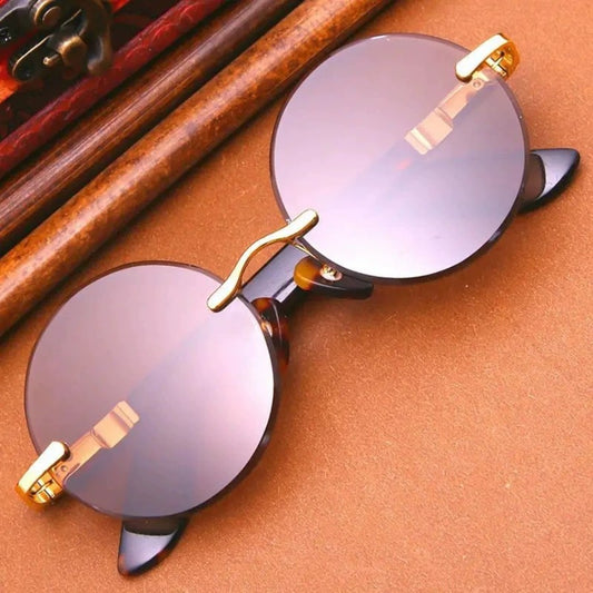 Fashion Classic Rimless Sunglasses Women Men