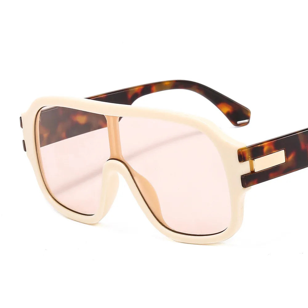 GWTNN OEM Oculos De Sol Women Men One Piece Big Frame UV400 Fashion Oversized Square Sunglasses