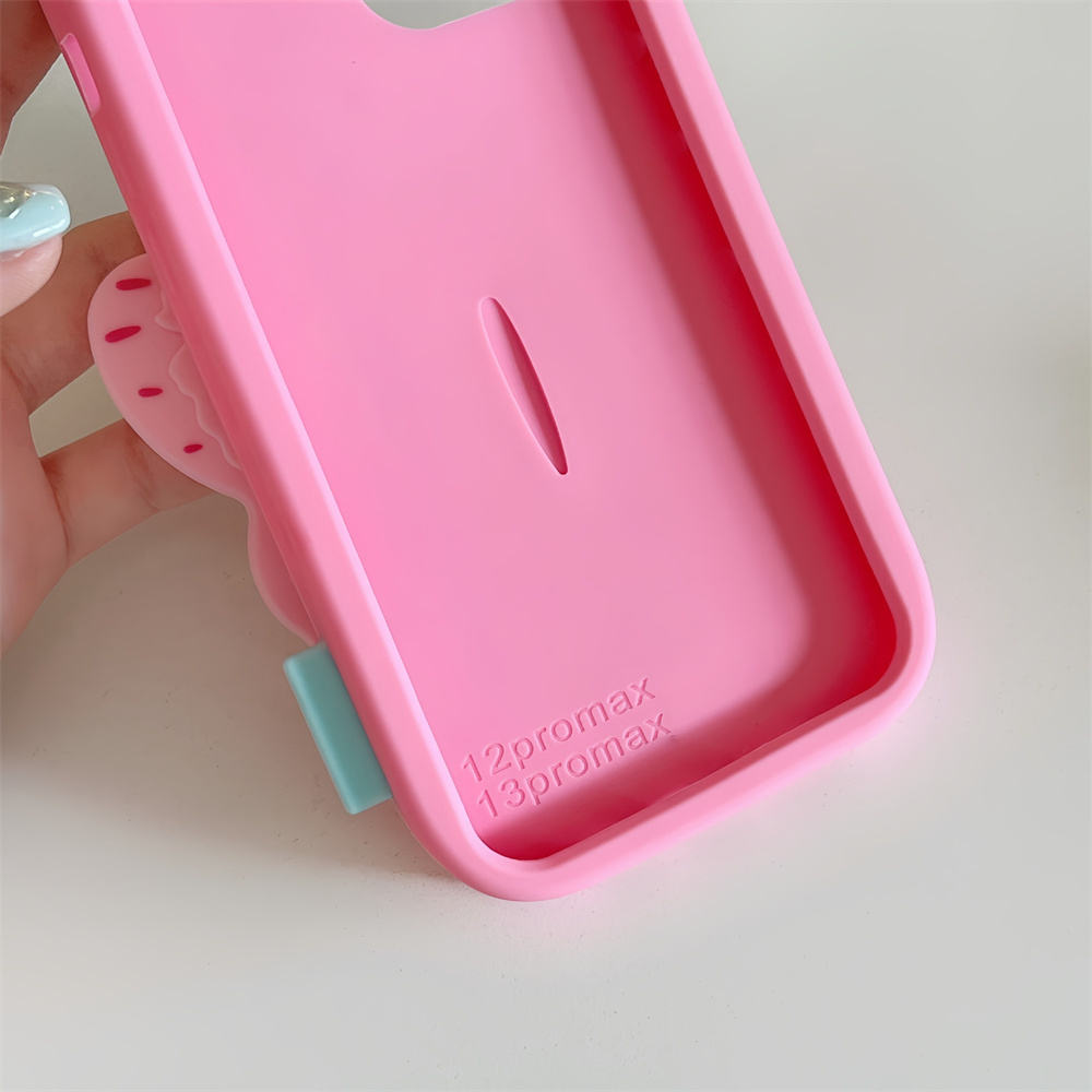 Kawaii 3D Butterfly Cartoon Soft Silicone Case for iPhone – Cute Durable Cover