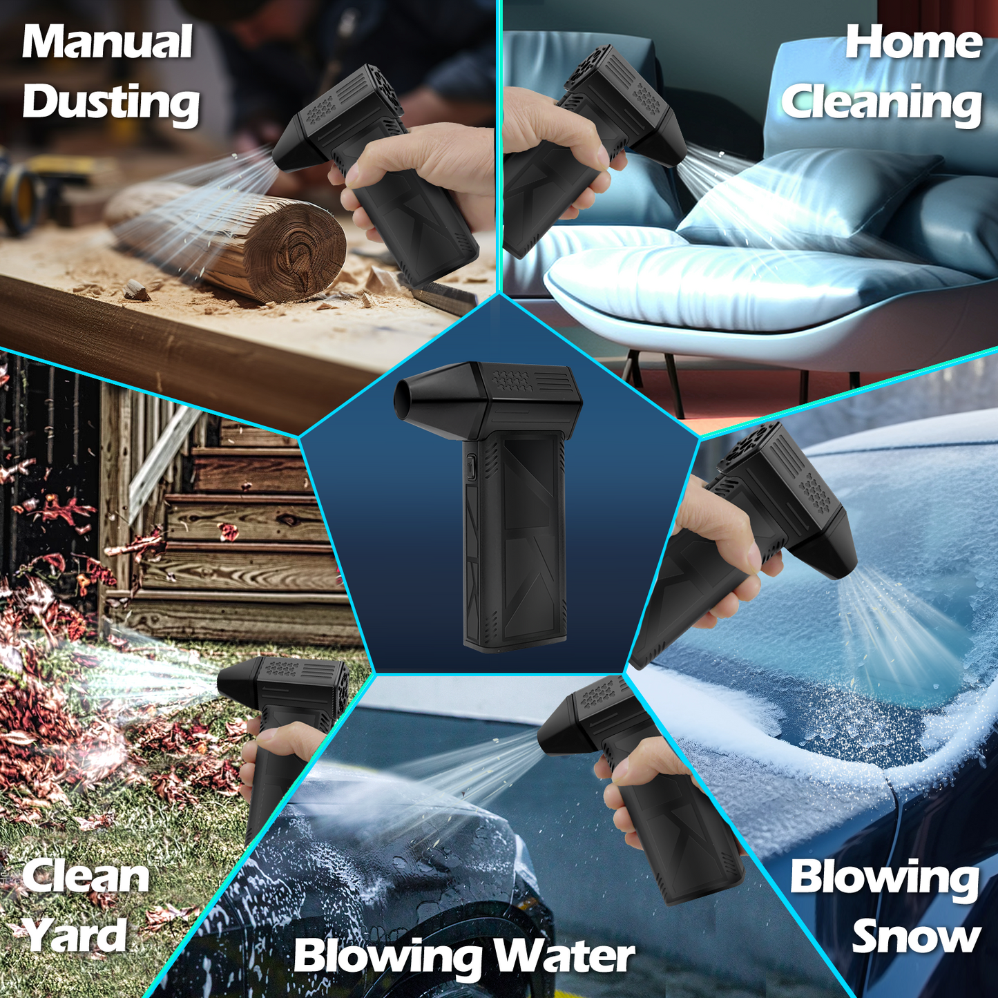 High-Speed 150000RPM Mini Turbo Air Blower – Handheld Fan for Dust Removal