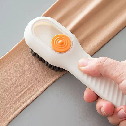 Soft Rubber Cleaning Brush for Shoes, Sneakers & Clothing – Liquid Cleaner Included