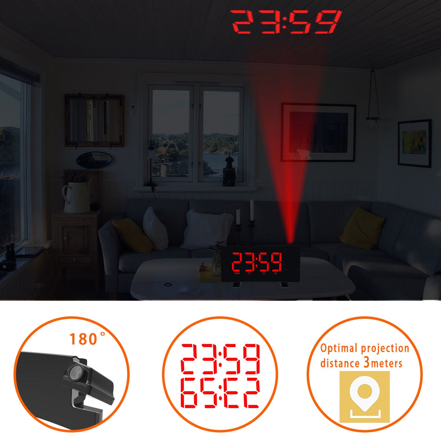 High Quality Digital Projector Alarm Clock – Factory Direct Wholesale Smart Clock Display