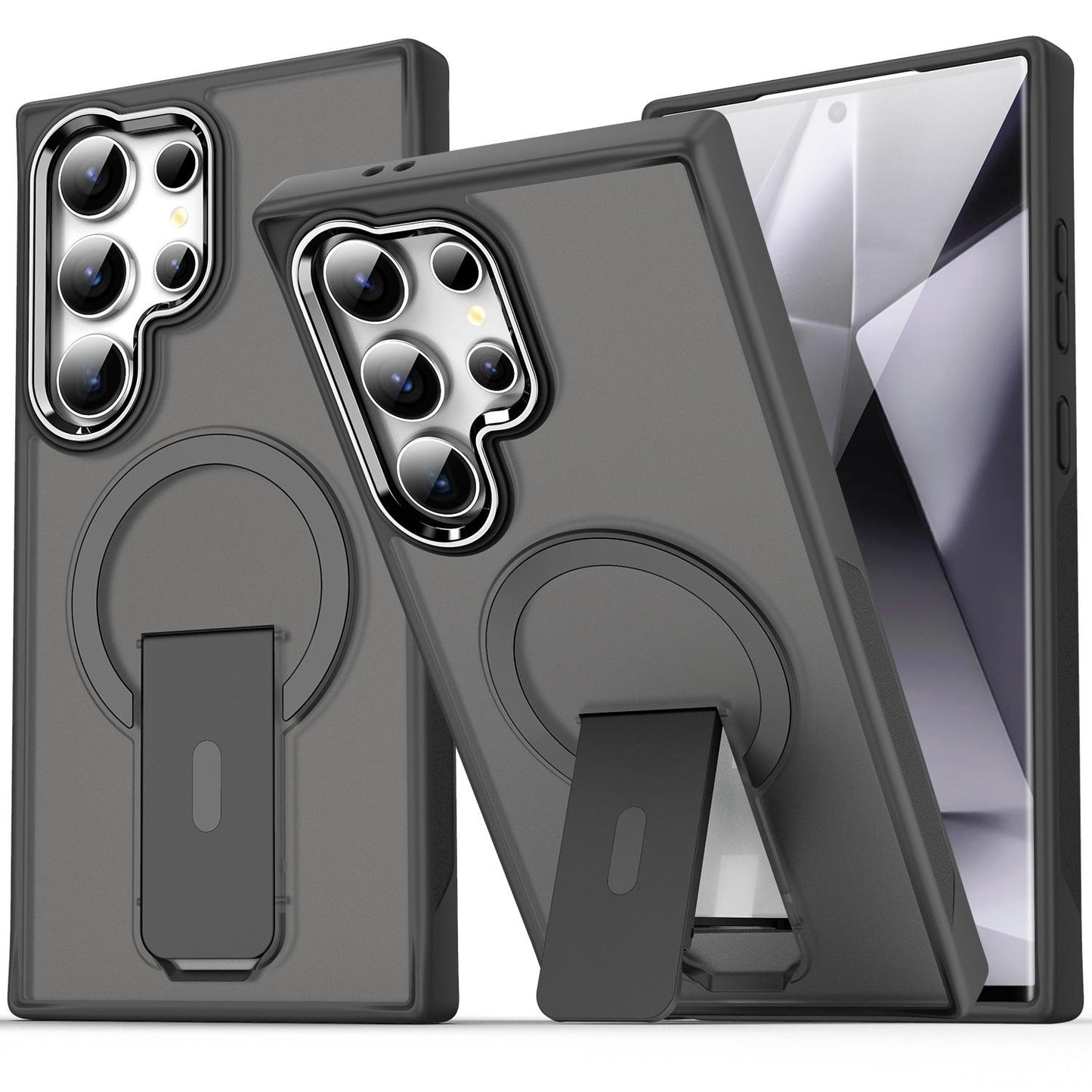Magnetic Shockproof Matte Skin-Feel Case with Kickstand for Samsung S25 / S24 / S23/s22Ultra