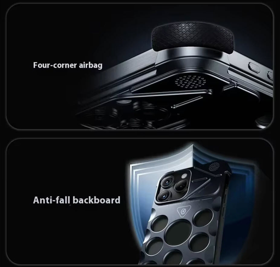 Aluminum Alloy Fragrance iPhone Case – Heat Dissipation, Anti-Scratch, Frameless Cover for iPhone