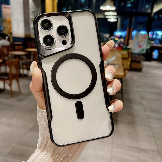 Magnetic Wireless Charging Shockproof Case for iPhone – MagSafe Compatible Protective Cover