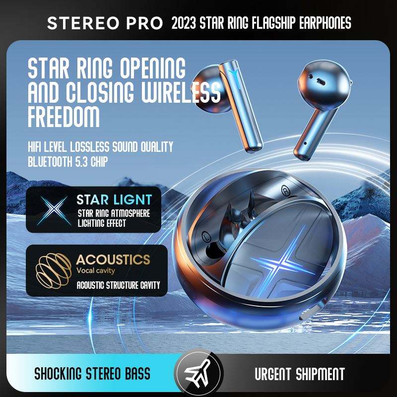 TWS V5.3 Wireless Gaming Earbuds – Spinning Top True Wireless Earphones & Headphones for Android & iOS