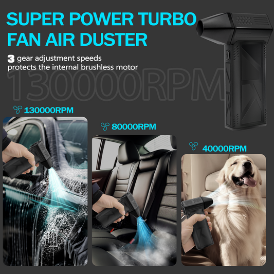 High-Speed 150000RPM Mini Turbo Air Blower – Handheld Fan for Dust Removal