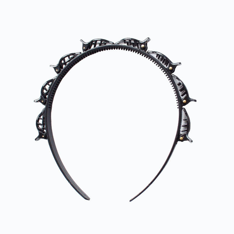 Fashion Hollow-Out Hairband for Women & Girls – Toothed Braided Hair Clip Accessory, Wholesale