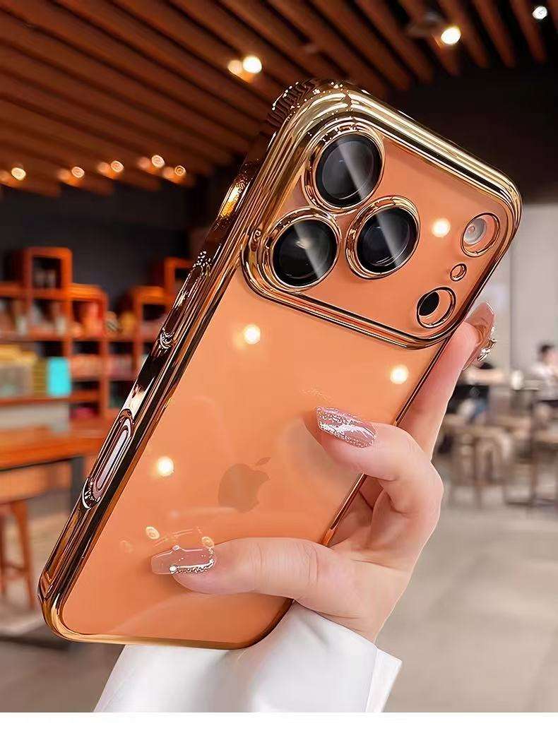 Crystal Clear Electroplated Ultra-Slim Case for iPhone 13 -17Pro Max