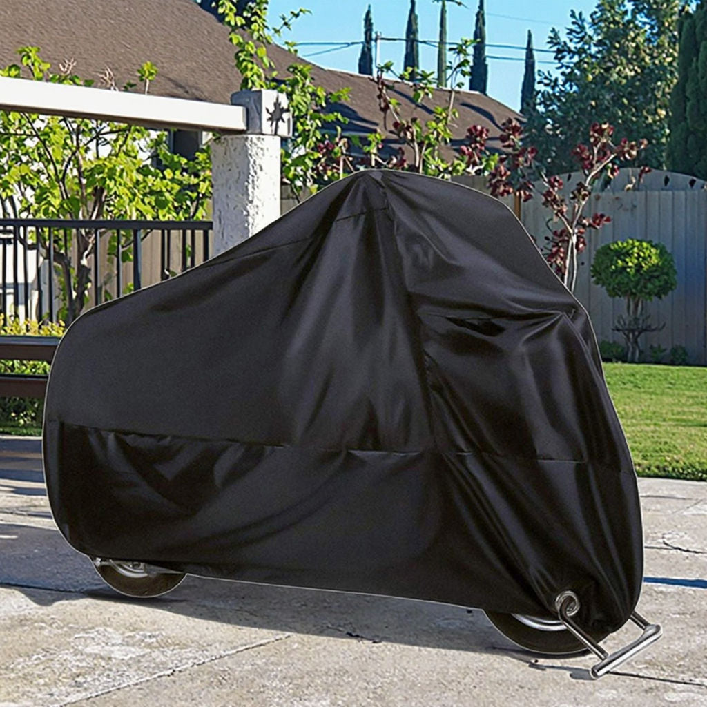 Universal Motorcycle Cover – Waterproof, Dustproof, and UV-Resistant Outdoor Full Body Protection