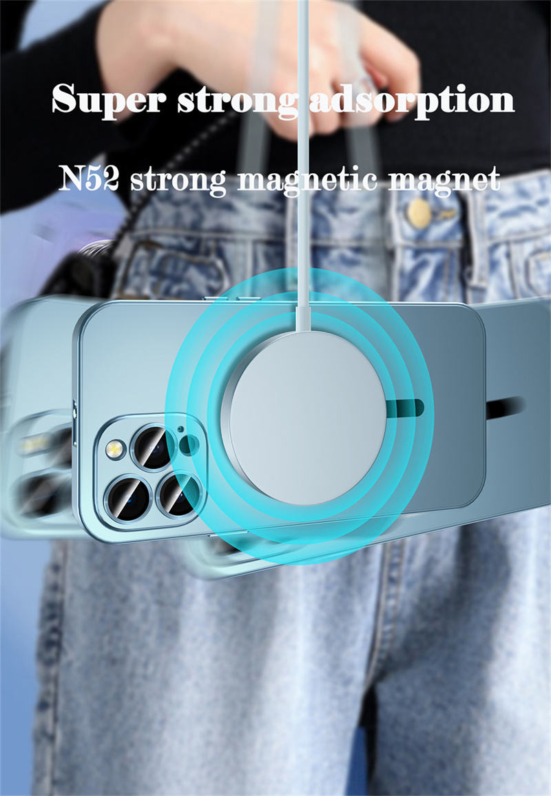 Desert Titanium iPhone 16 &13 Pro Max Case – Metal Shockproof Cover with Magnetic Charging