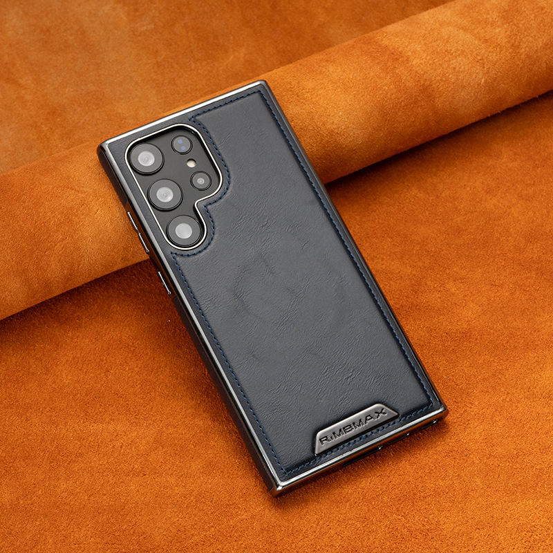 Magnetic PU Leather Phone Case for Samsung – Strong Magnetic Business Protective Cover