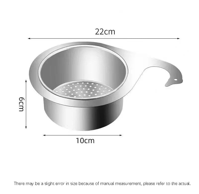 Stainless Steel Swan Drain Basket for Kitchen Sink – Fruit & Vegetable Washing Rack