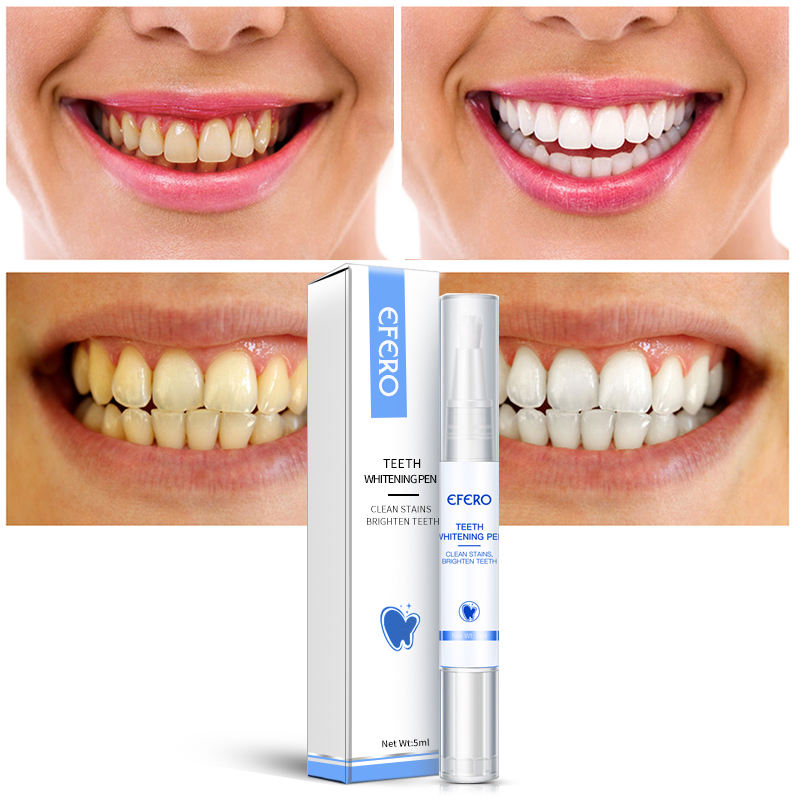 EFERO Teeth Whitening Pen – Dental Gel for Removing Tea, Coffee & Smoke Stains with Fresh Oral Care