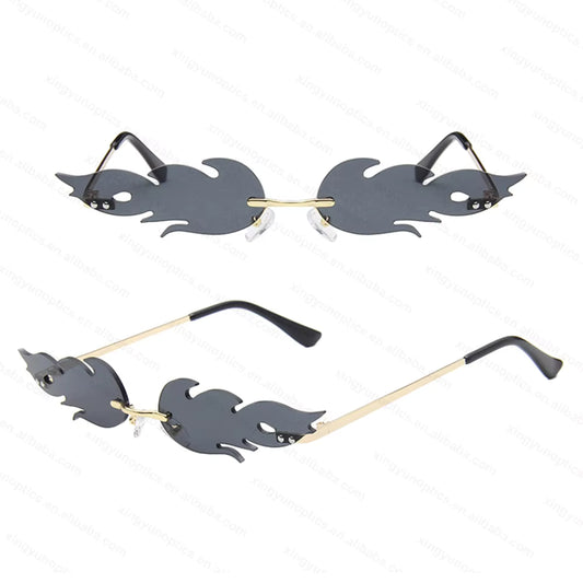Fire Sunglasses Funny Party Glasses