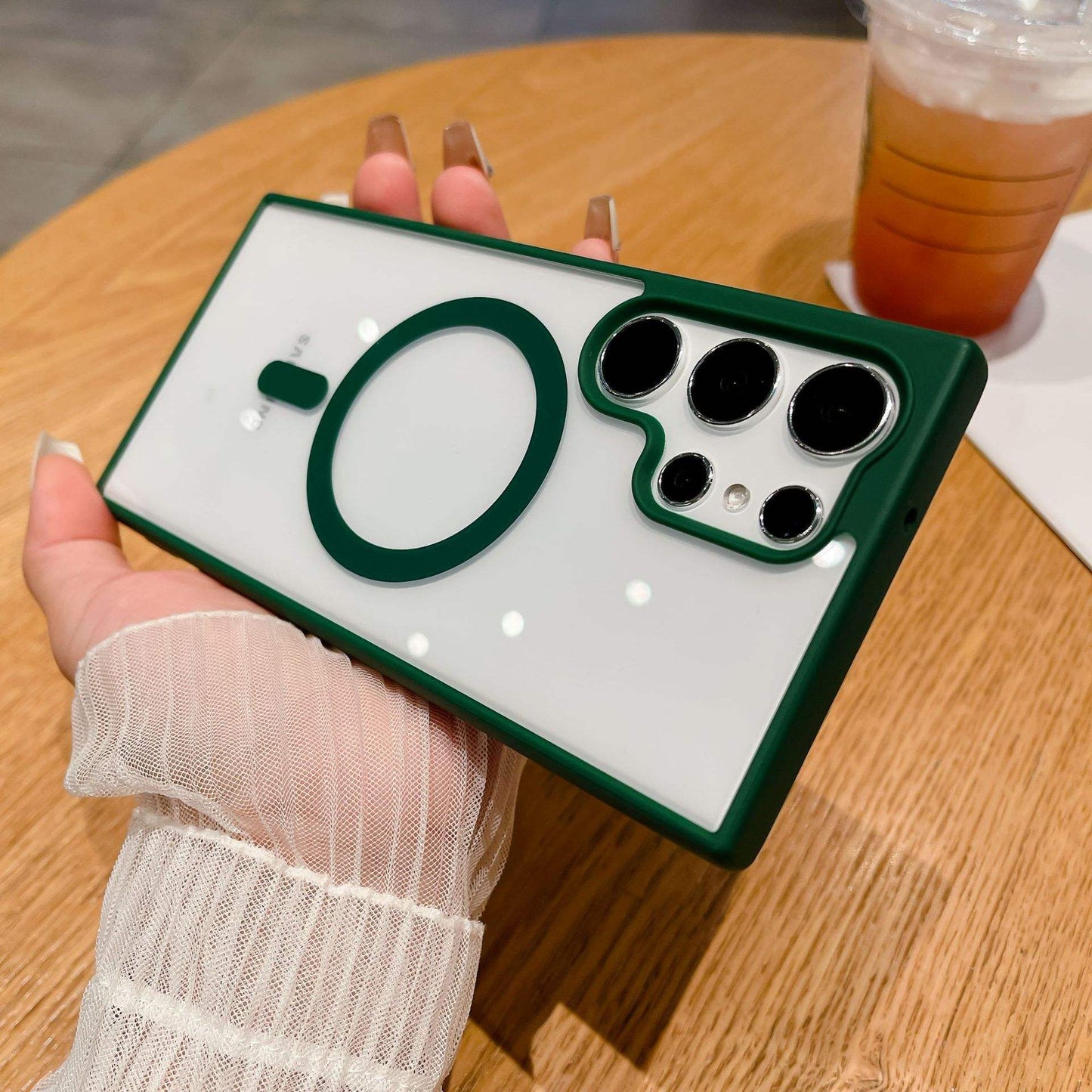 Transparent PC + TPU Case for Samsung – Clear Shockproof Slim Protective Cover