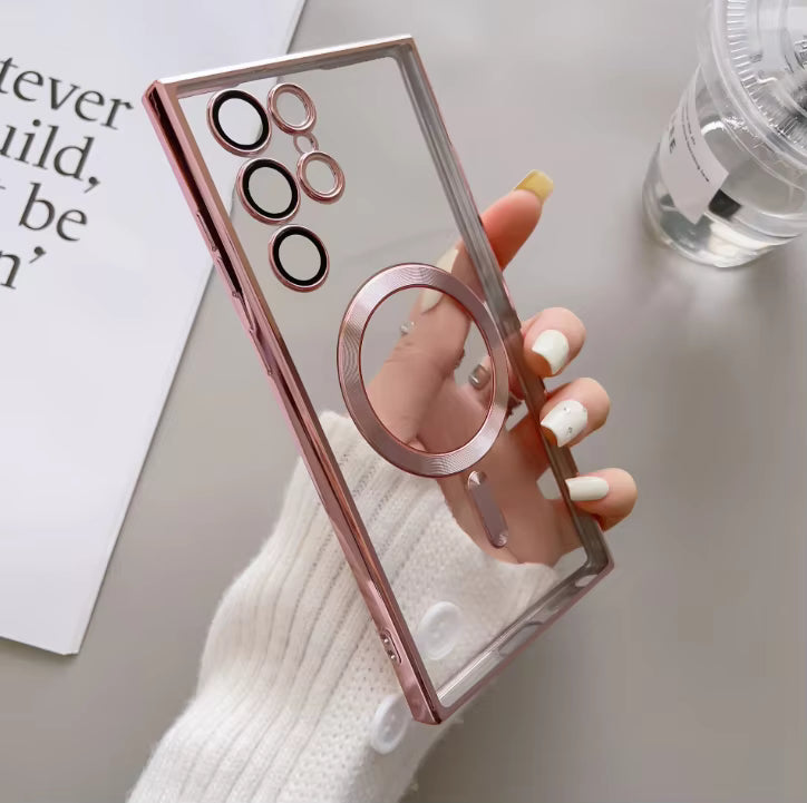 Clear Magnetic Phone Case for Samsung