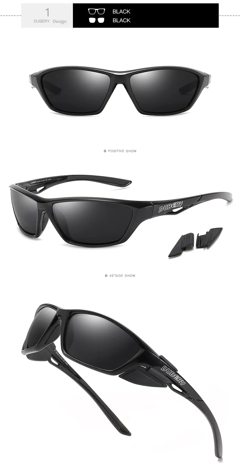 Dubery Polarized Sport Sunglasses – Outdoor Hiking Shades for Men