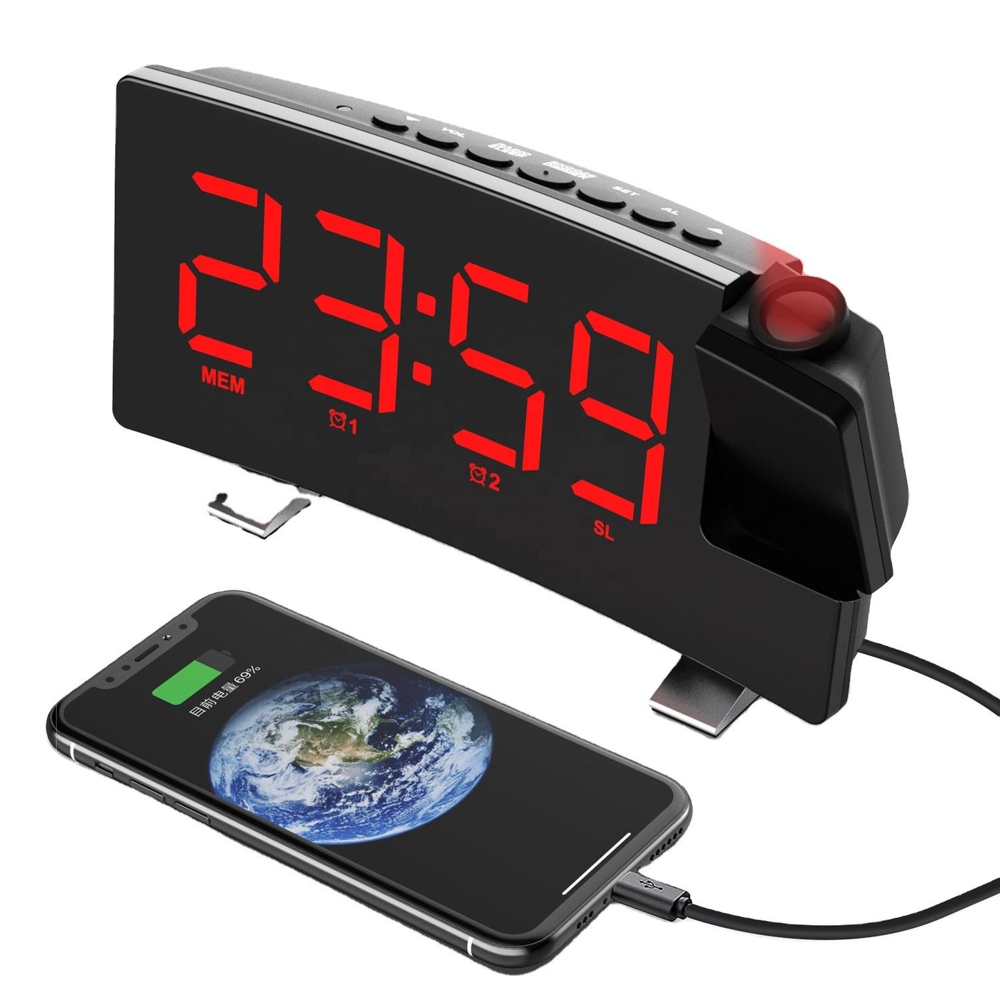 High Quality Digital Projector Alarm Clock – Factory Direct Wholesale Smart Clock Display