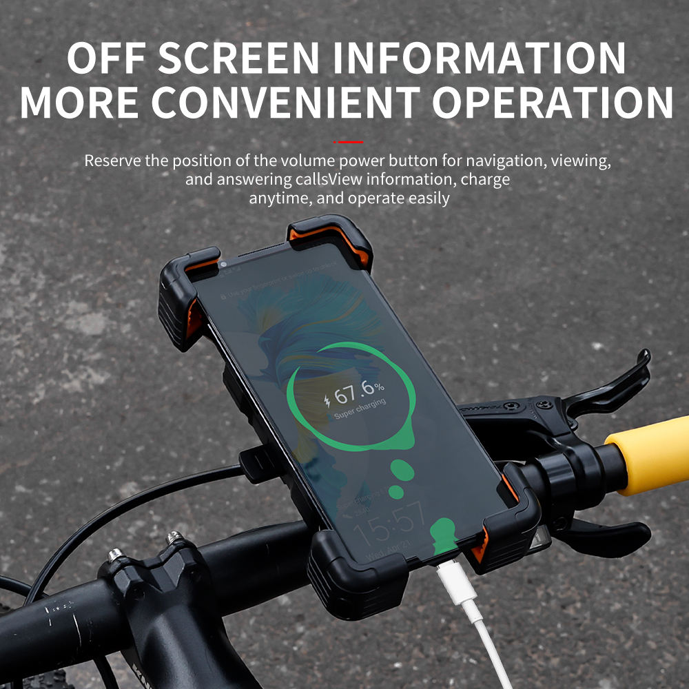 Universal 360 Degree Bike Phone Mount – Quick Release Holder for Motorcycles & Bicycles