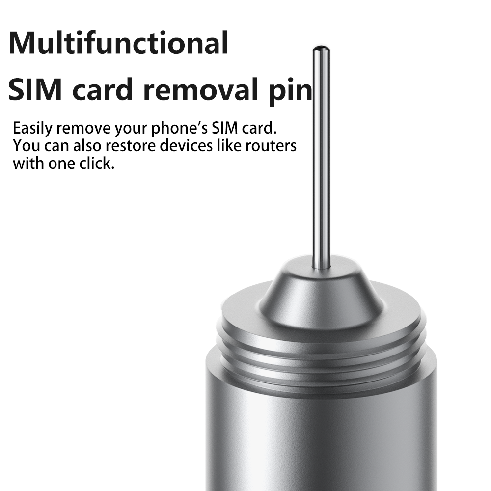 2 in 1 SIM Card Ejector Pin & Dust Cleaning Brush Keychain – Portable Mini Phone Accessories Tool
