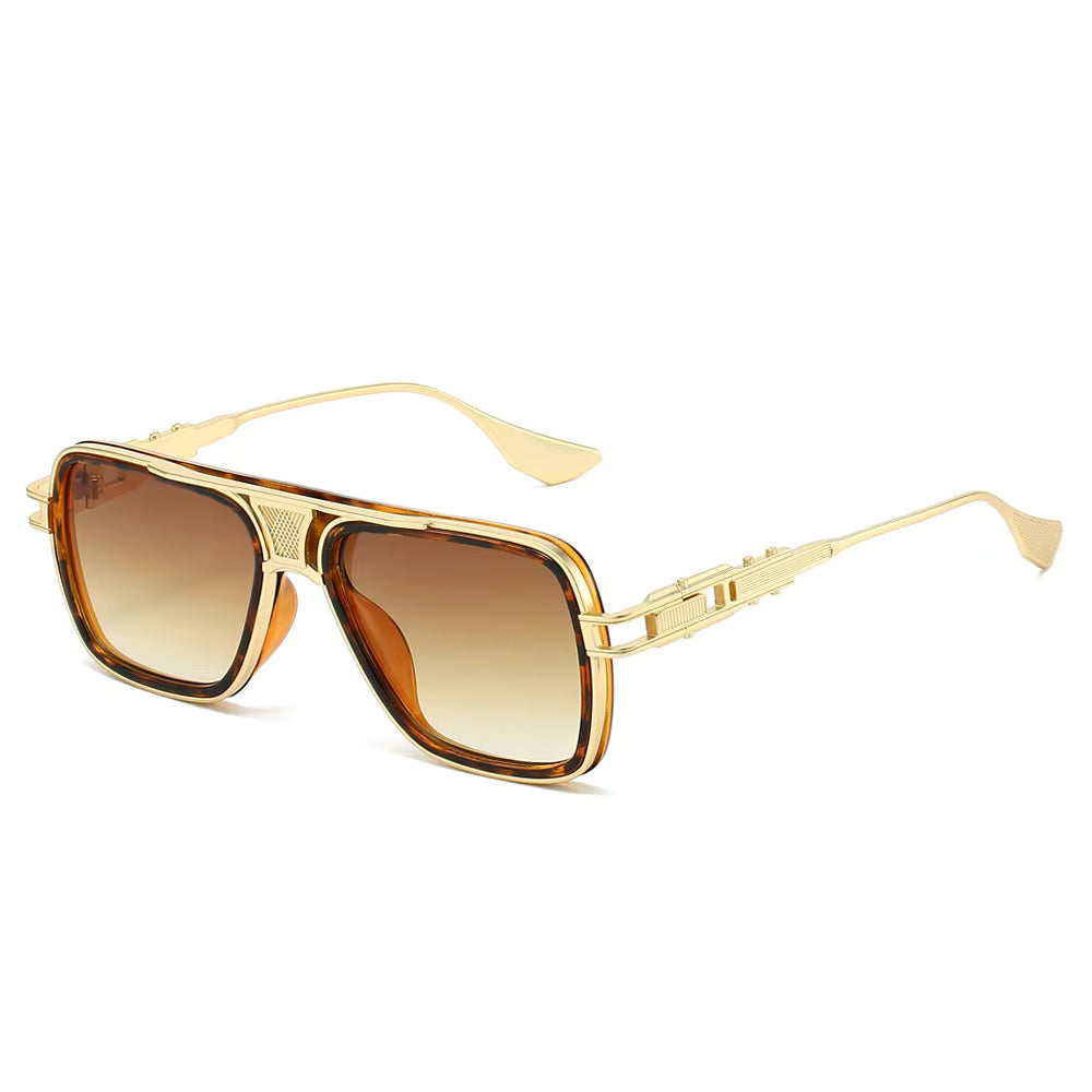 New Square Sunglasses - Unique and Fashionable Metal Multi-Purpose Sunglasses,handmade Sunglasses