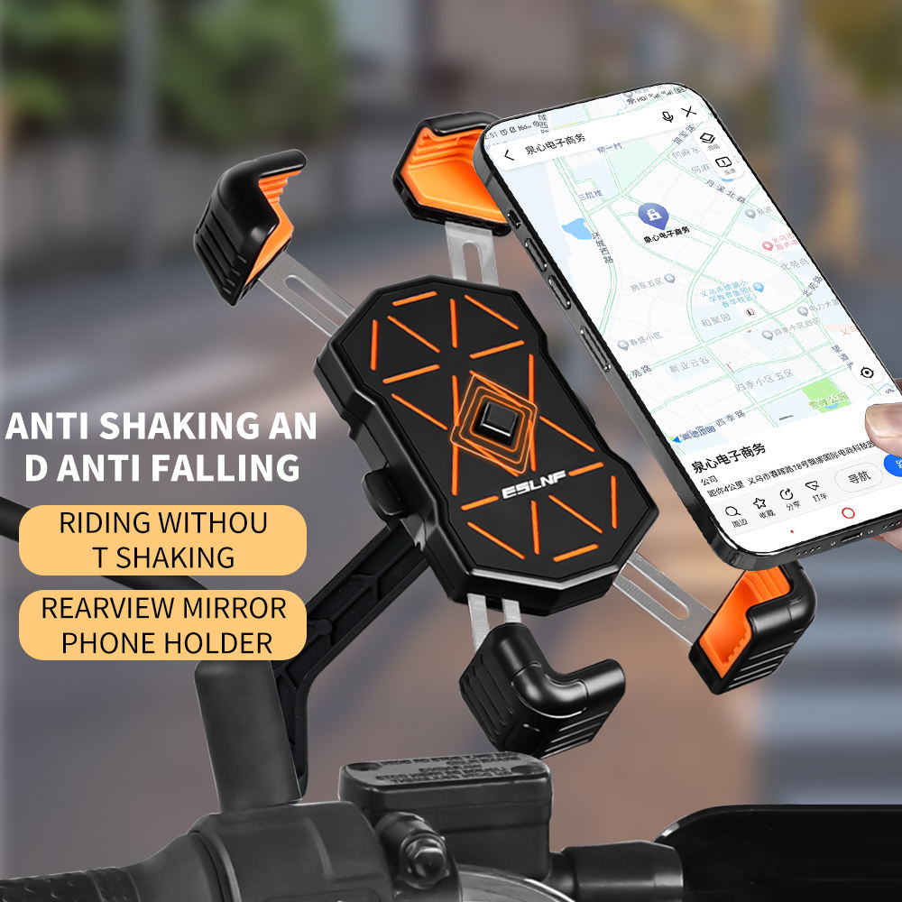 Universal 360 Degree Bike Phone Mount – Quick Release Holder for Motorcycles & Bicycles