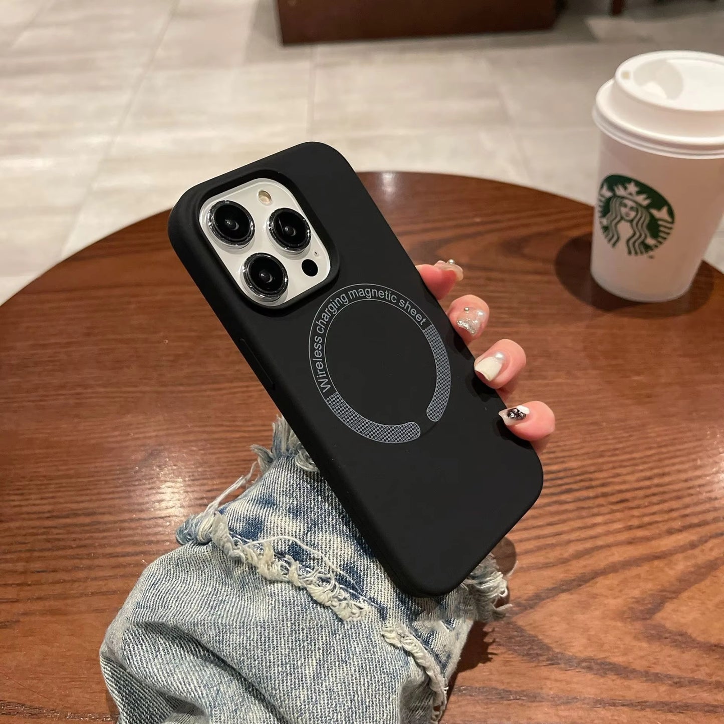 Luxury Magnetic Wireless Charging Case for iPhone – Shockproof Slim Magnetic Cover
