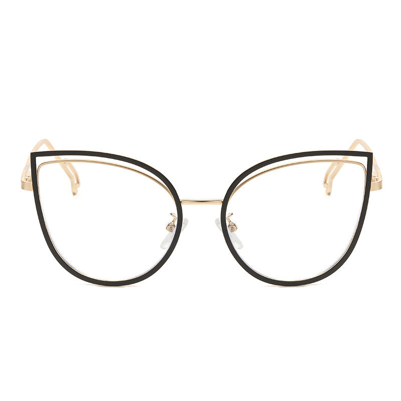 Trendy Metal Cat Eye Sunglasses – Women’s Photochromic Computer Eyewear