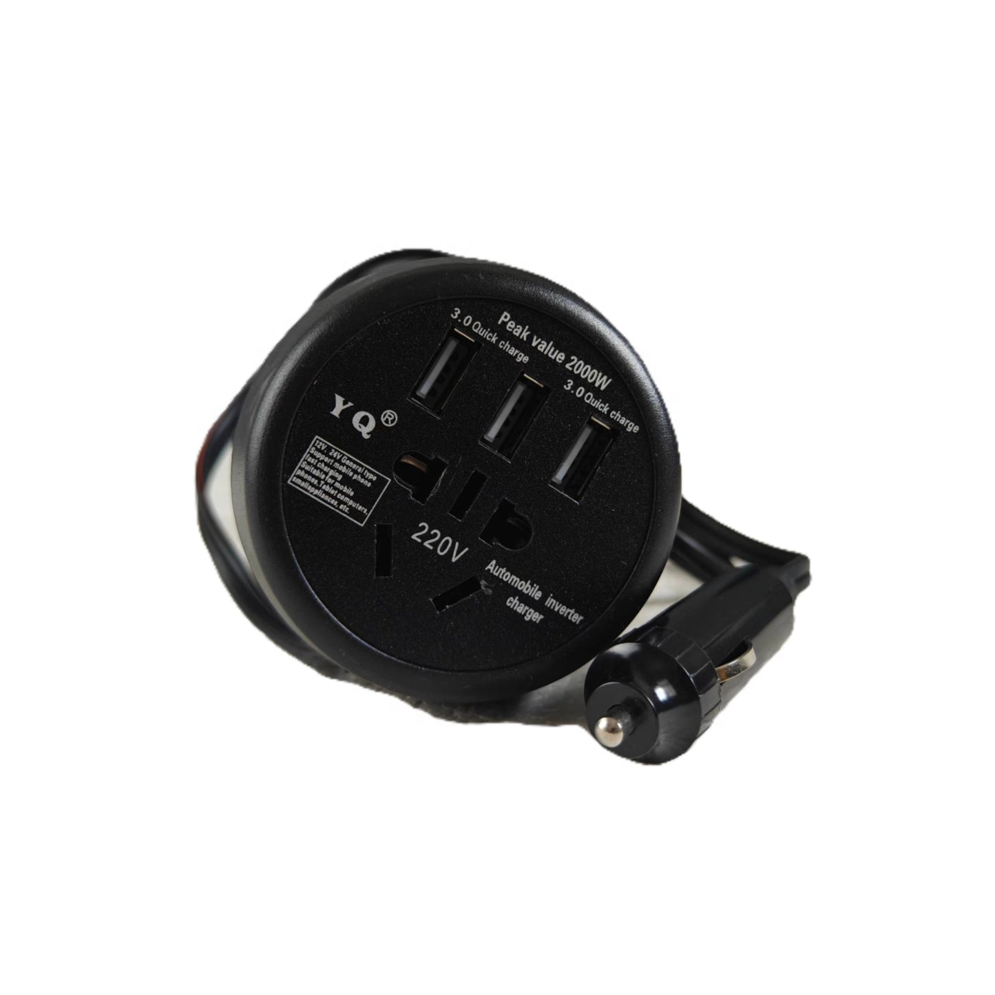 DC 200W Auto Identify Car Power Inverter Converter 12V/24V to 110V/220V Pure Sine Wave Output 50Hz