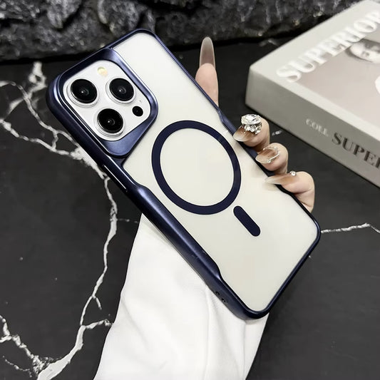 Magnetic Wireless Charging Shockproof Case for iPhone – MagSafe Compatible Protective Cover