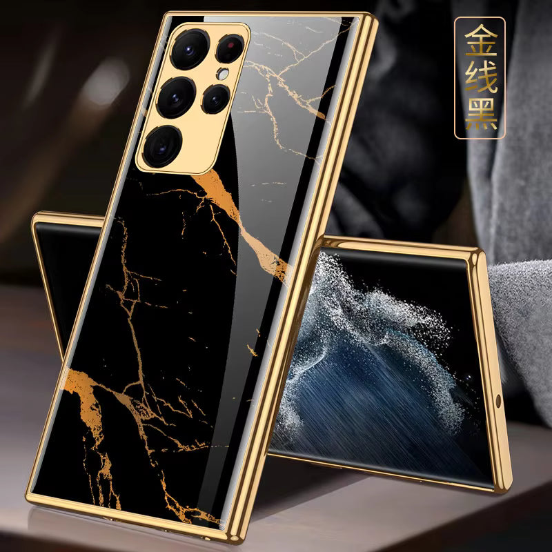 Tempered Glass Shockproof Hard Case for Samsung