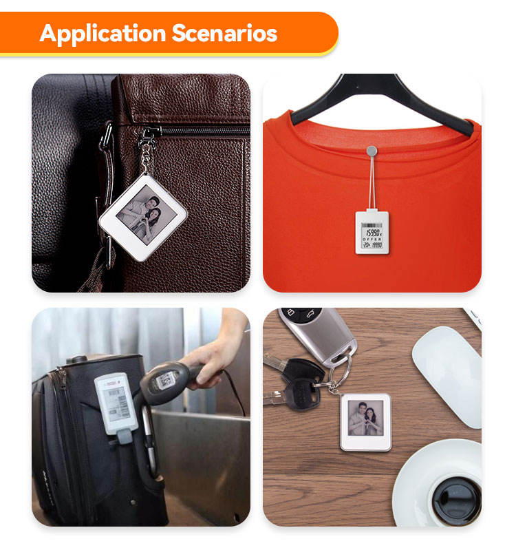 Smart NFC E-Ink Display Keychain