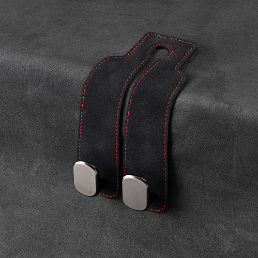 Car Seat Back Double Headrest Hook – Universal Car Organizer Hanger for Bags, Groceries & Accessories