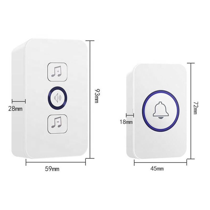 Smart Wireless Doorbell –  Adjustable Volume 4-Speed Ring for Home, Elderly & Children