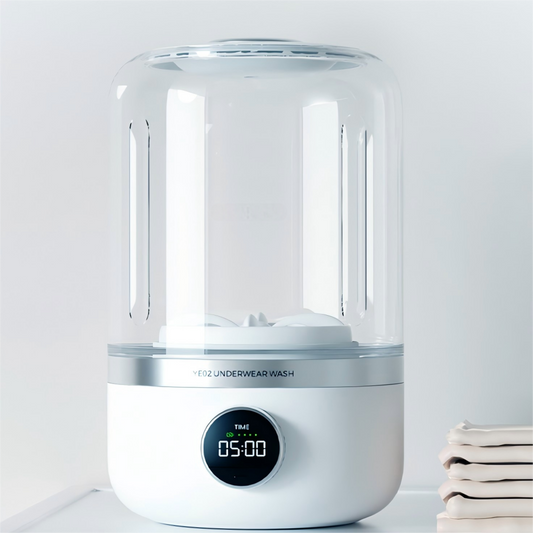 Portable Mini Washing Machine – 1L Capacity, USB Rechargeable, 4000mAh Battery, Wireless, Automatic, Compact Design for Baby Clothes