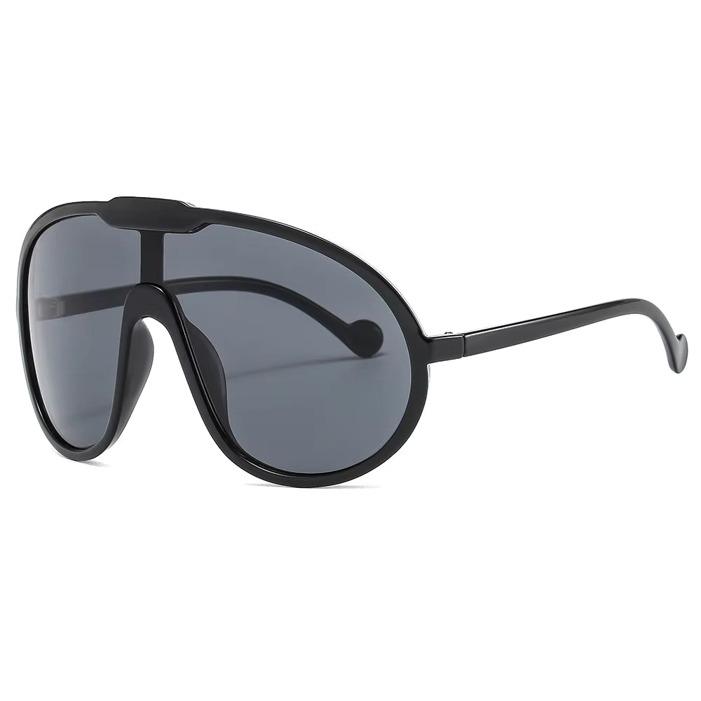 Champagne Sunglasses for Women Oversized Gradient Yellow Female Elegant Shades Sun Glasses