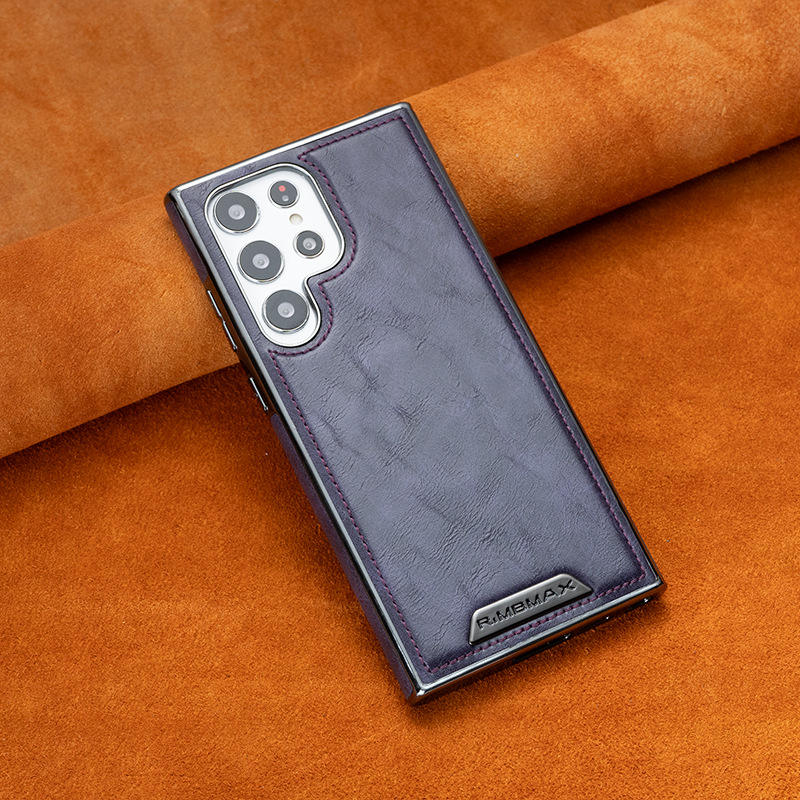 Magnetic PU Leather Phone Case for Samsung – Strong Magnetic Business Protective Cover