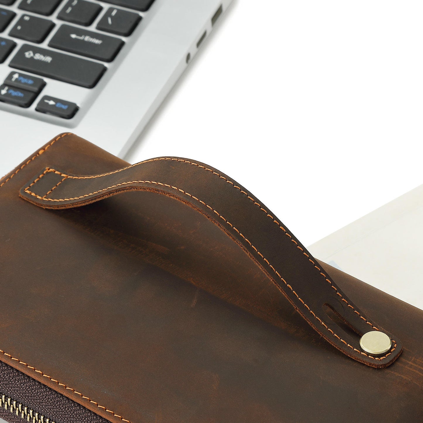 Men’s Genuine Cowhide Leather Handbag