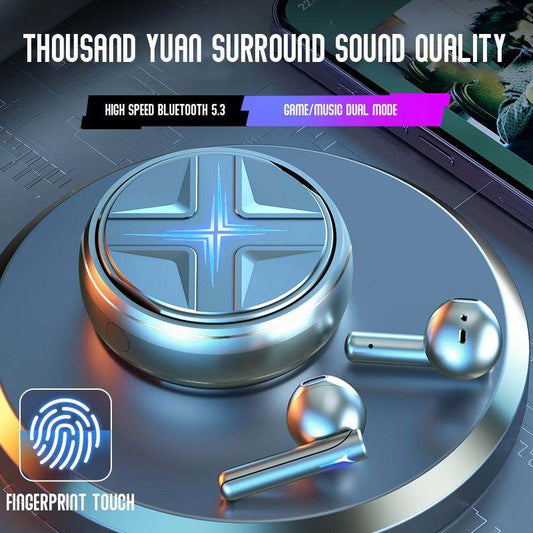 TWS V5.3 Wireless Gaming Earbuds – Spinning Top True Wireless Earphones & Headphones for Android & iOS