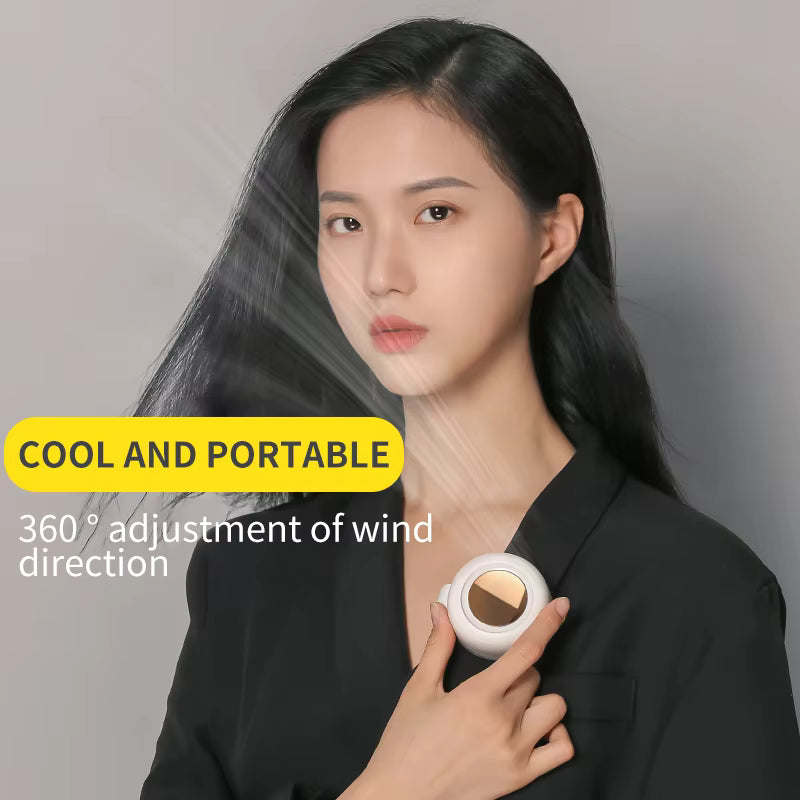 Portable Mini Clip Fan 360° Rotatable Cute Pocket Fan for Outdoor & Travel
