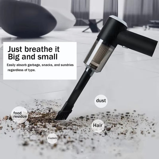 Super High-Power Wireless Car Vacuum Cleaner – Portable & Handheld