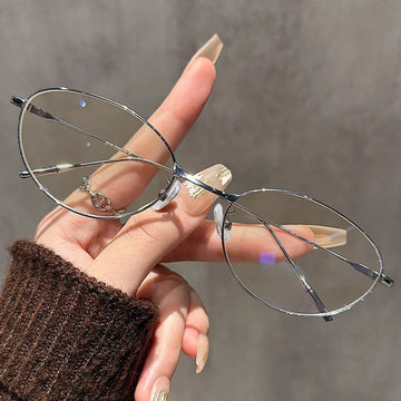 Thin frame metal cat eye sunglasses 2025 new UV resistant sunglasses with ultra light frame