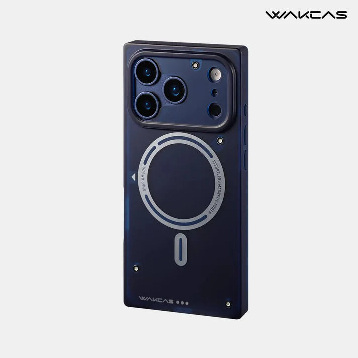 Matte Semi-Transparent Magnetic Square Case for iPhone