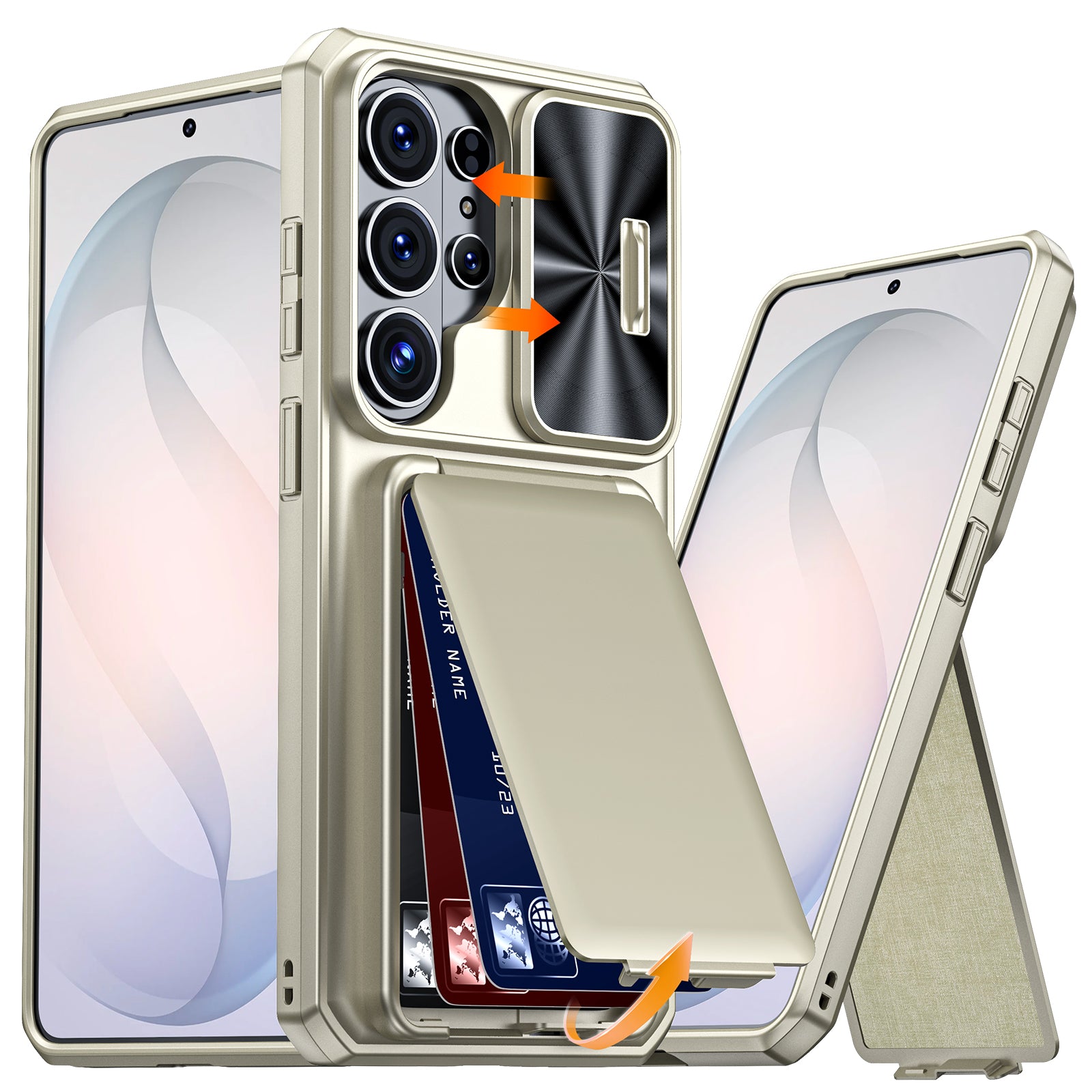 CardGuard Pro Samsung S26 Ultra Case – Sliding Camera Cover with Stand & Anti-Fall Protection