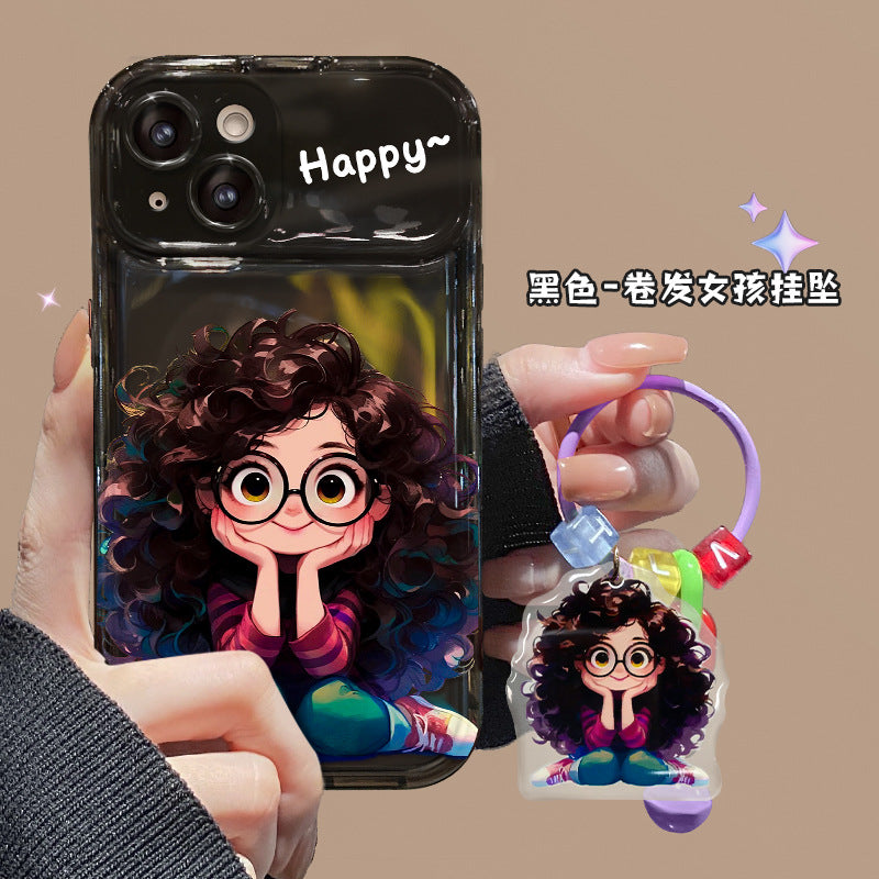 Curly Hair Girl TPU Case