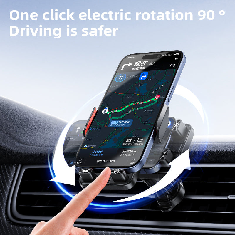 Portable F18 Magnetic Car Wireless Phone Charger