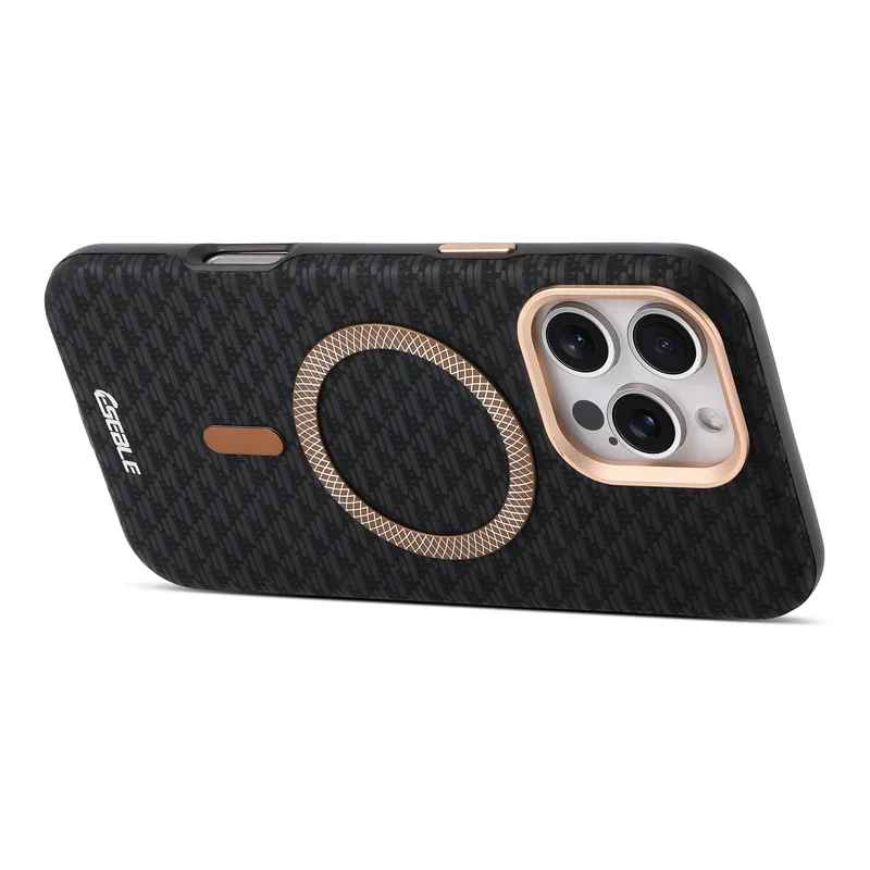Luxury Leather Carbon Fiber Texture Phone Case For iPhone