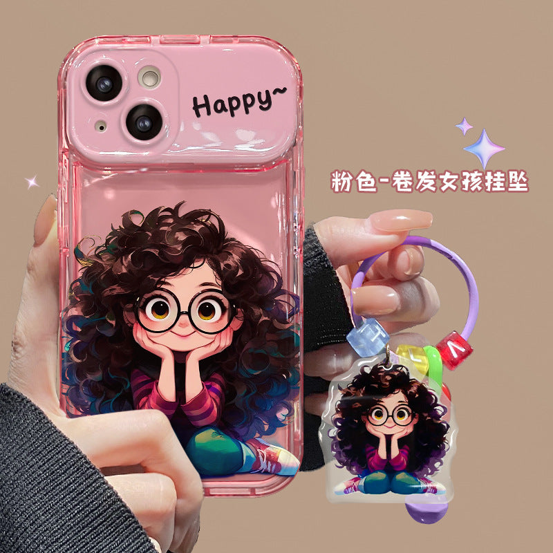 Curly Hair Girl TPU Case